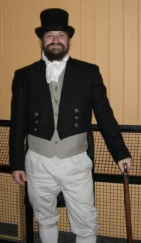 Tom Goodale in Regency costume